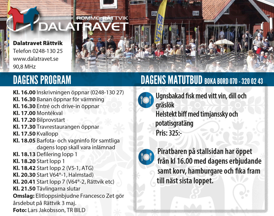 hålltider marknadstrav