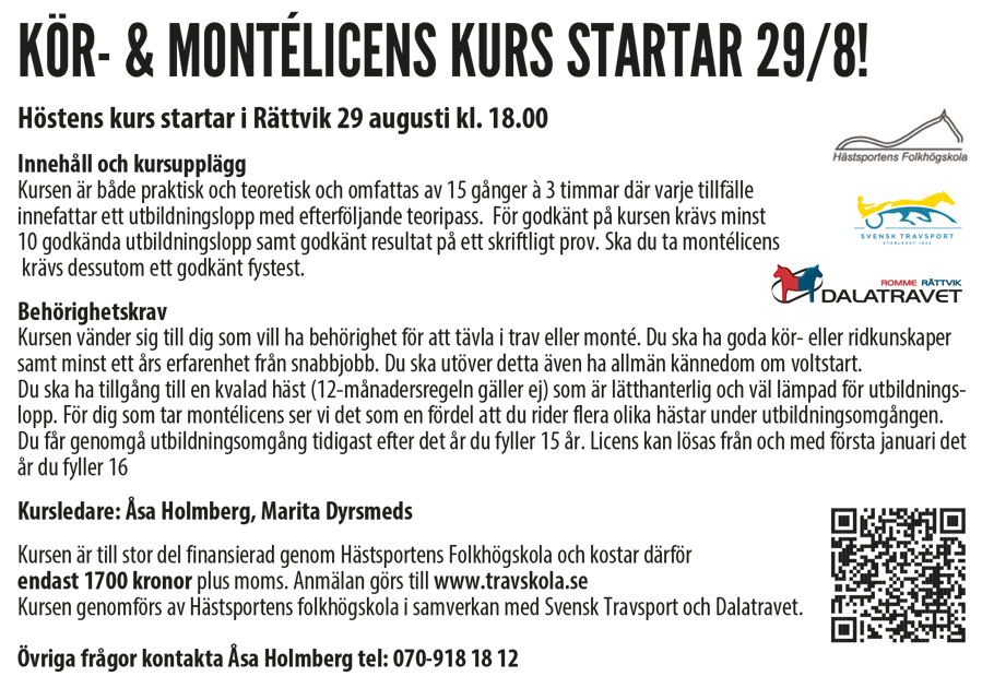 licenskurs annons